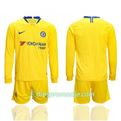 Chelsea Dres Dječji Gostujući 2018/19 Dugim Rukavima Chelsea Dres Dječji Gostujući 2018/19 Dugim Rukavima